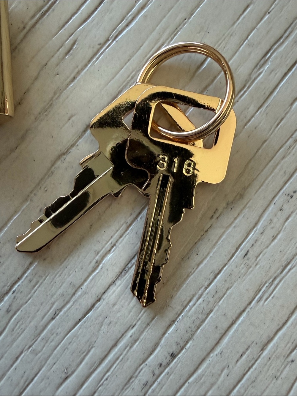 LV Gold Lock and Key Set - Picture 4 of 4